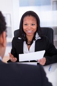 Two Business Colleague Discussing