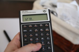 Calculator and bills